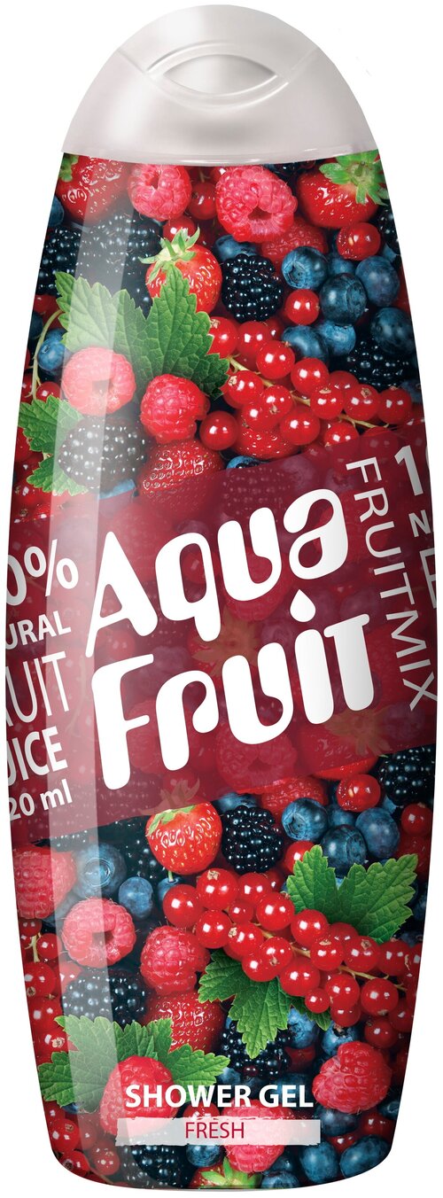 Гель для душа AQUAFRUIT fruit mix fresh, 420 мл, 420 г