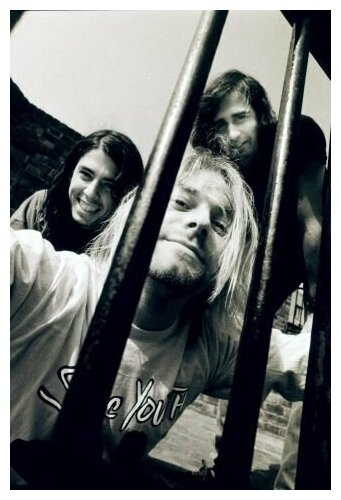 Плакат постер на бумаге Kurt Cobain/Курт Кобейн. Размер 21 х 30 см