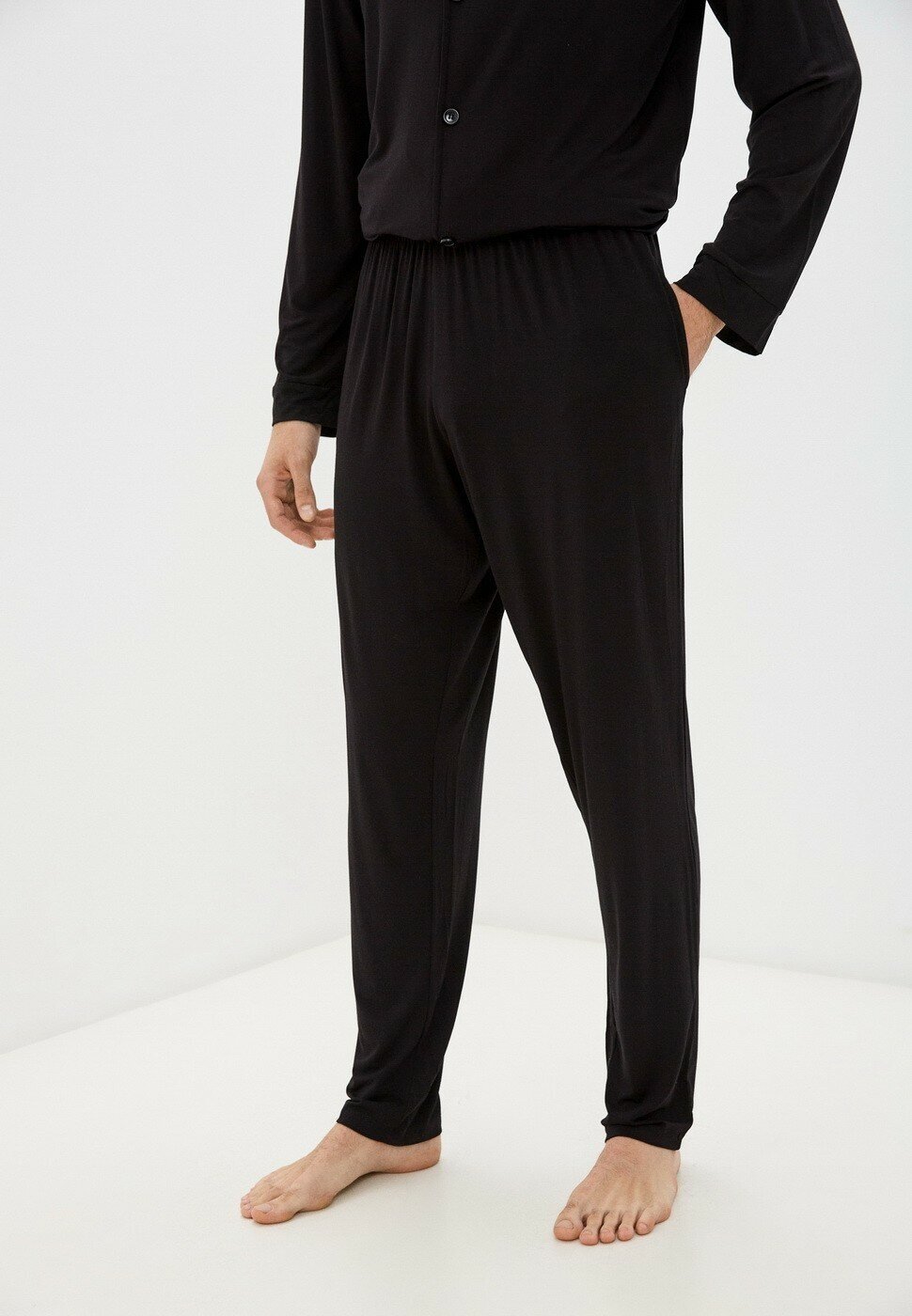 Пижама мужская Sofi de Marko Адам, черная, XL - фотография № 6