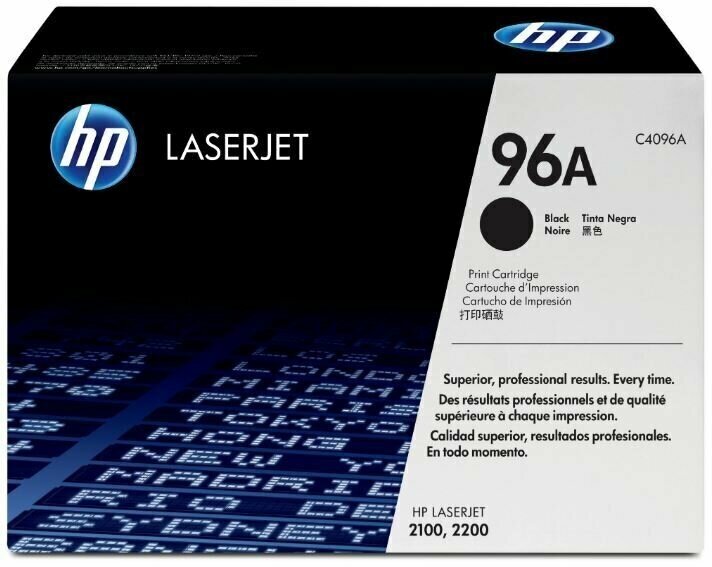 Картридж HP 96A C4096A черный оригинальный для HP LaserJet 2100, 2200