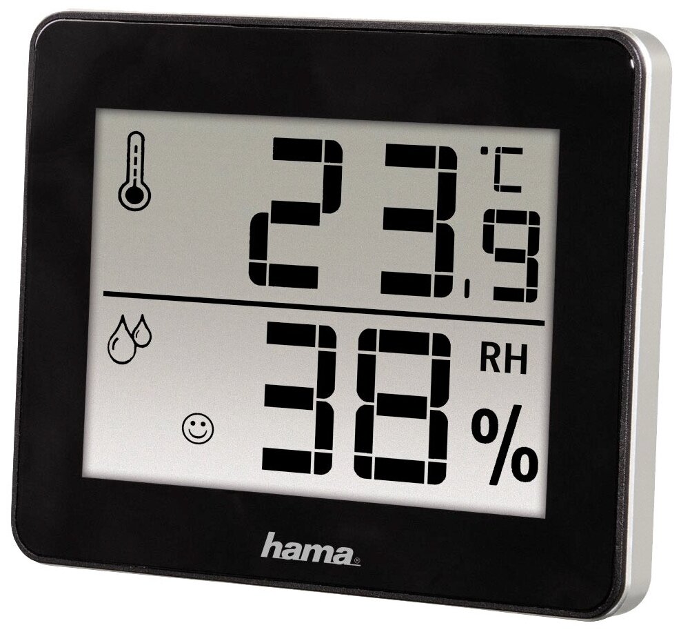 Термометр Hama TH-130 черный (00186361) - фотография № 1