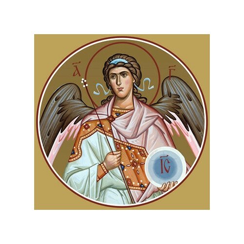 Икона на дереве ручной работы - Ангел (на Царские врата), 15x20x3,0 см, арт Ид4539