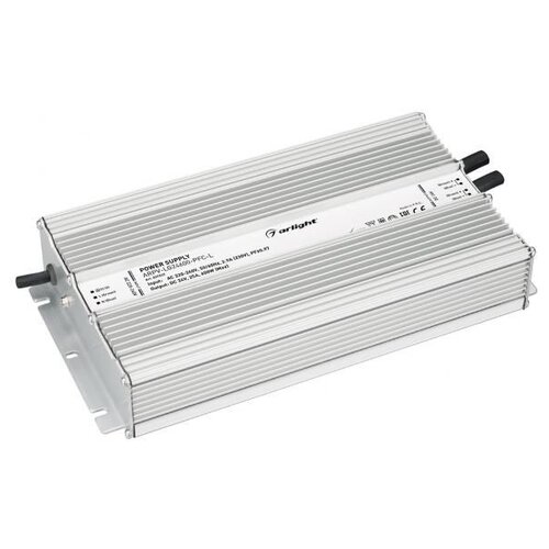 фото Блок питания arpv-lg24600-pfc-l (24v, 25.0a, 600w) (arl, ip67 металл) arlight