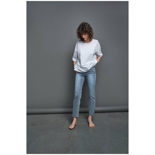 фото Укороченные джинсы incity, цвет светло-синий, размер 29w/32l