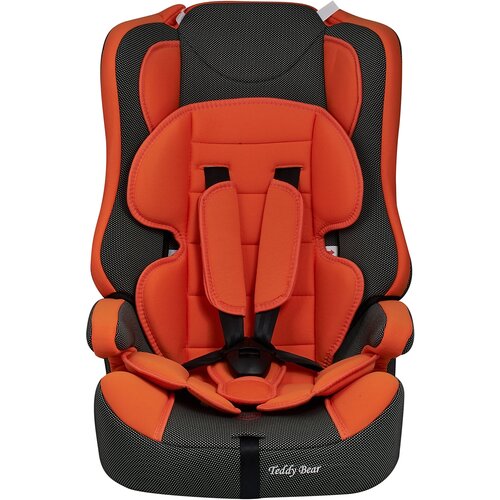 Автокресло группа 1/2/3 9-36 кг Teddy Bear 513 RF ORANGE+BLACK DOT