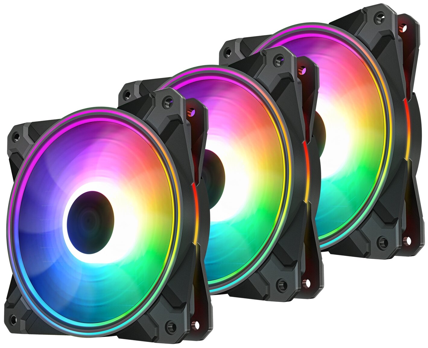 Вентилятор для корпуса DeepCool CF120 Plus 3 in 1 RGB (DP-F12-AR-CF120P-3P)