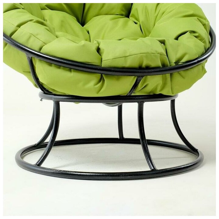 Кресло "Папасан" мини, с зелёноё подушкой, 81х68х77см - фотография № 4
