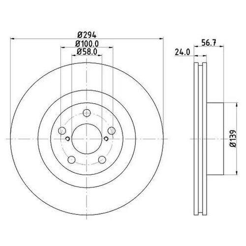 фото Тормозной диск nisshinbo nd7004k