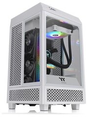 Корпус Thermaltake The Tower 100 белый без БП miniITX 1x120mm 3x140mm 2xUSB3.0 audio bott PSU