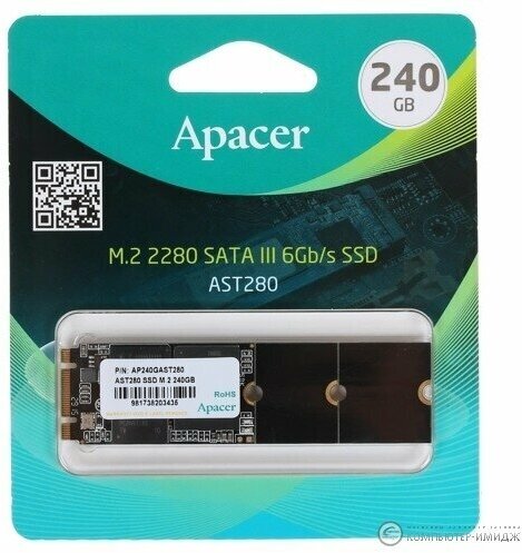 Твердотельный накопитель Apacer 240 ГБ M.2 AP240GAST280-1 - фото №6