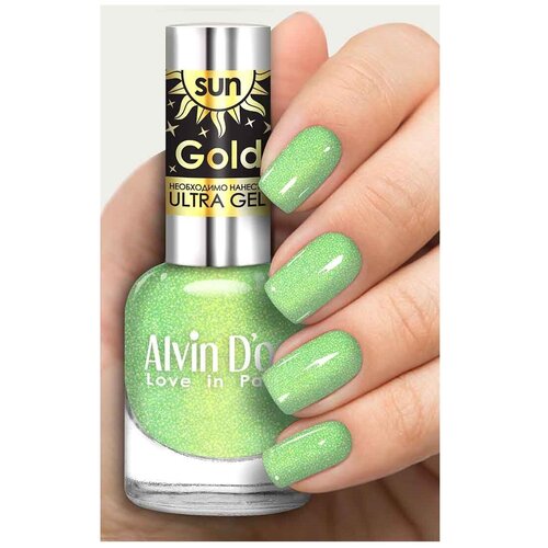 Alvin D'or Лак для ногтей Sun Gold, 12 мл, 6414 лак для ногтей lukky нарцисс 5 5 мл