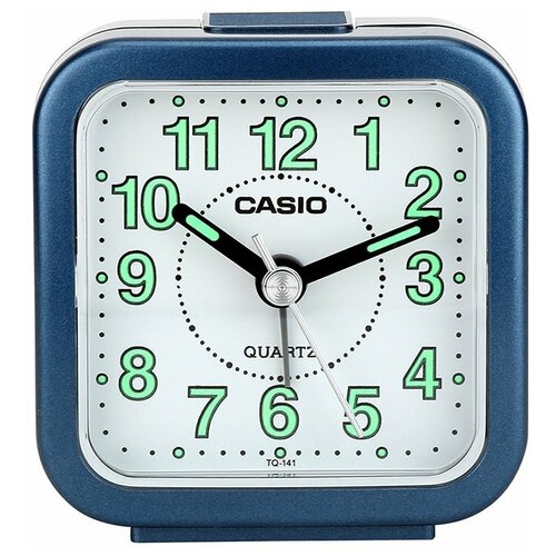 Будильник CASIO кварцевый на батарейке TQ-141-2DF