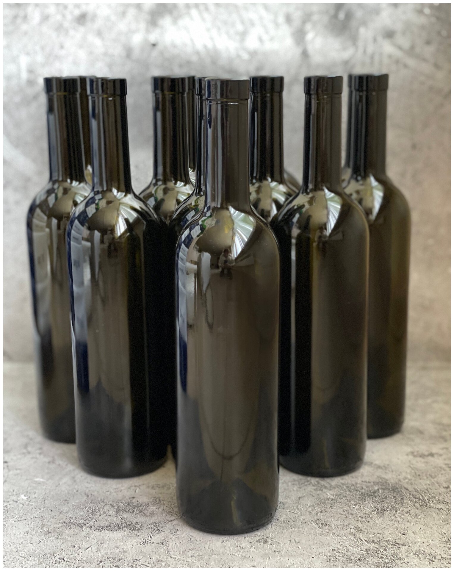 Бутылки винные оливковые Бордо 0,75 л комплект 12 штук - фотография № 3