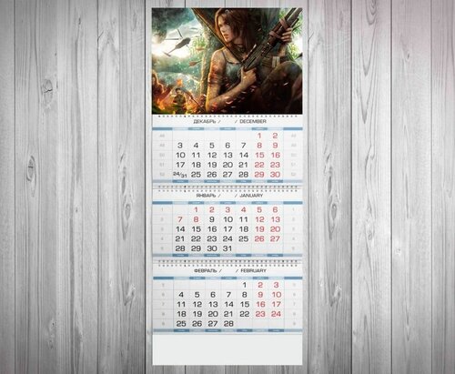 Календарь квартальный Расхитительница гробниц, Lara Croft: Tomb Raider №5