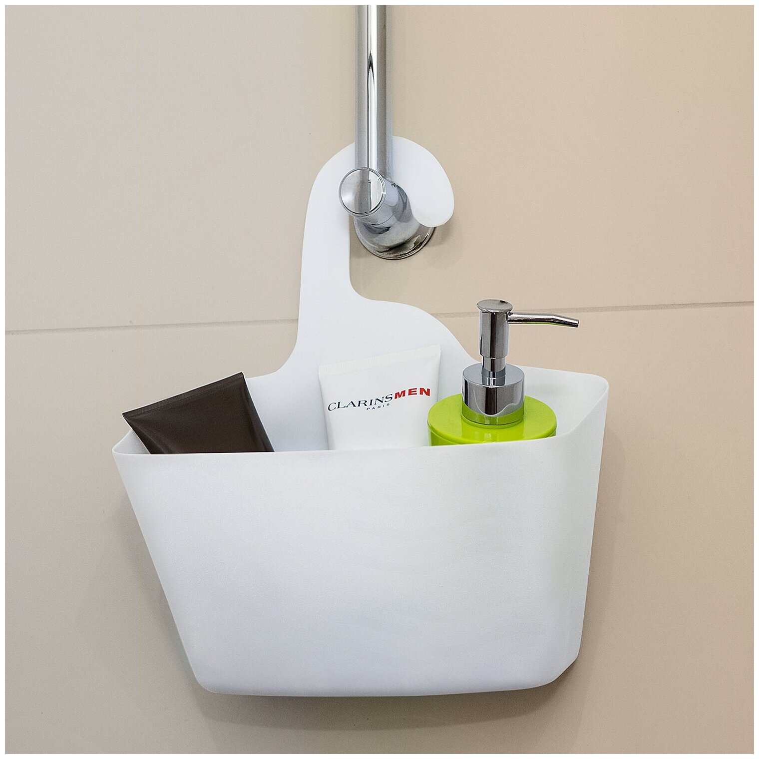 Корзинки для душа Tatkraft "POSH", пластик, двухуровневые, 2шт — фото 1