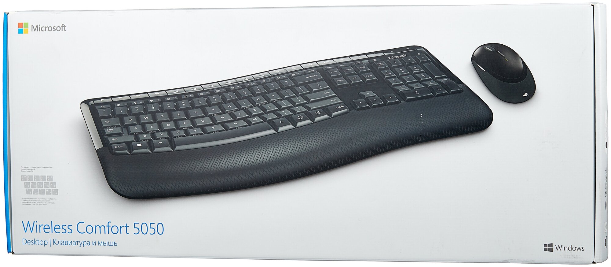 Клавиатура и мышь Wireless Microsoft Comfort Desktop 5050 PP4-00017 black, USB, BlueTrack