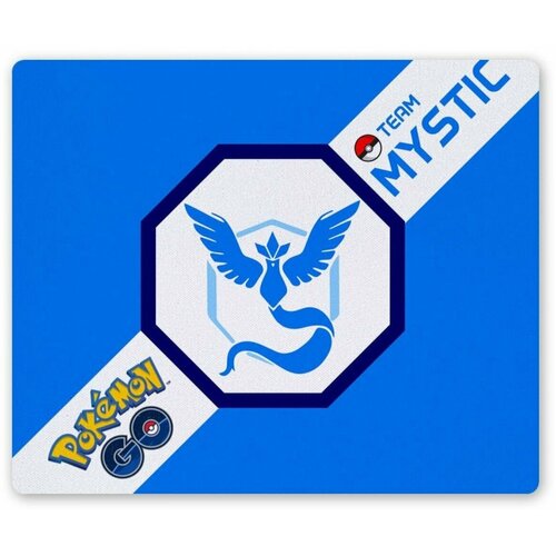 Коврик для мышки прямоугольный Pokemon Go Team Mystic printio лонгслив team mystic pokemon go