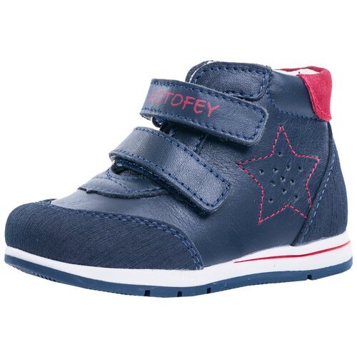 фото Ботинки котофей размер 24, 24 синий/красный