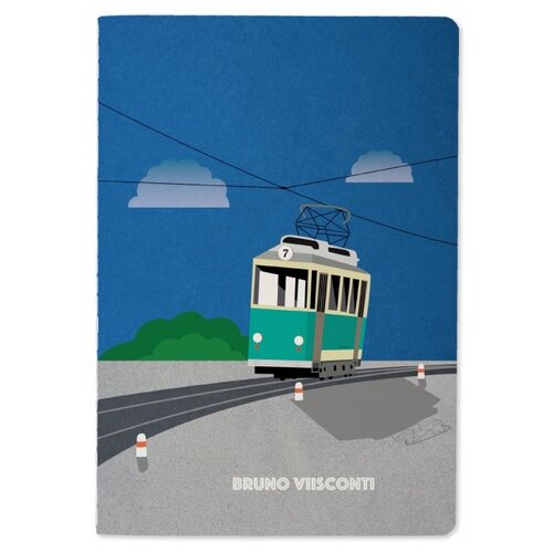Купить Bruno Visconti Тетрадь Трамвайчик 7-40-001/72, клетка, 40 л., синий, Тетради