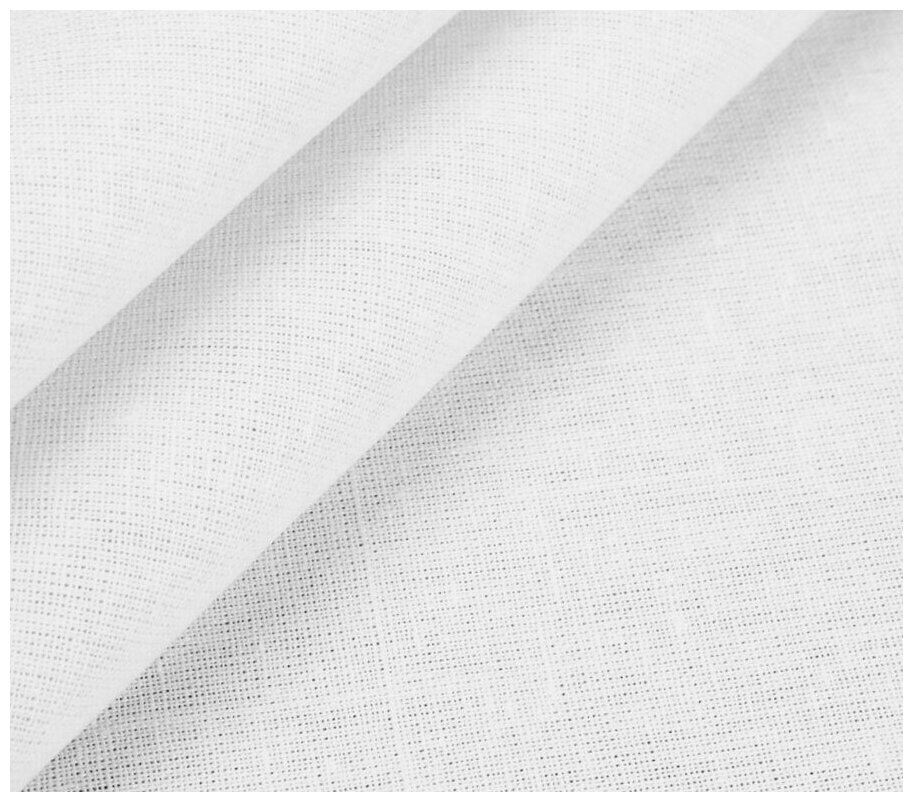 Ткань для шитья и рукоделия Бязь отбеленная 10 м * 150 см, белый 001