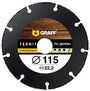 Отрезной диск по дереву GRAFF Termit 115 мм для УШМ (болгарки)