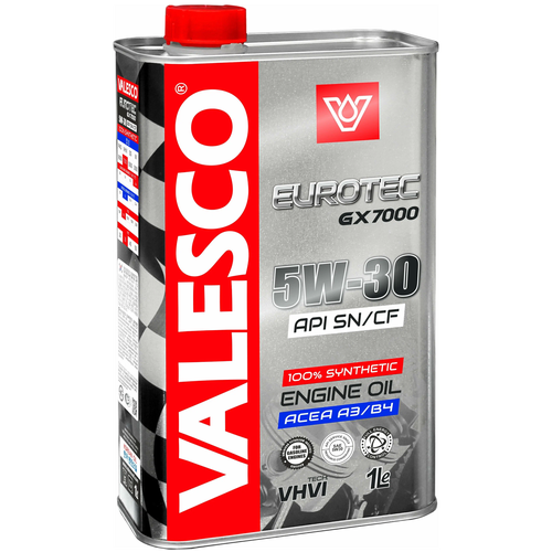 Масло VALESCO EUROTEC GX7000 5w-30 SN/CF синтетическое 1 л
