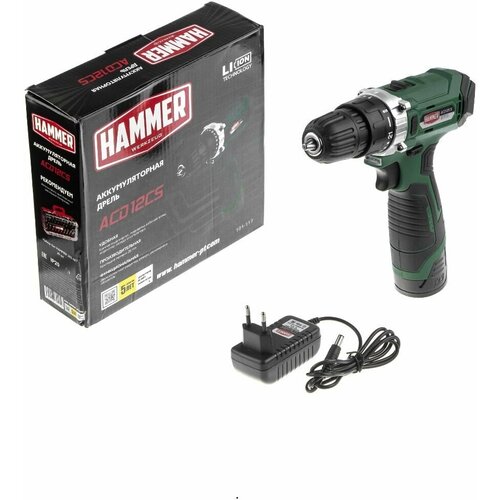 Дрель аккумуляторная HAMMER 12В 719800₽