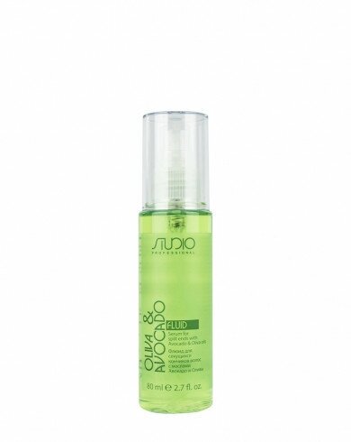 Флюид для волос для секущихся кончиков с маслами авокадо и оливы Kapous Professional Studio Oliva & Avocado 80 мл