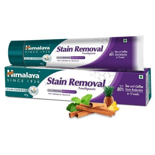 Зубная паста против пятен (Stain Removal), Отбеливающая, снимает воспаление десен, 80 г