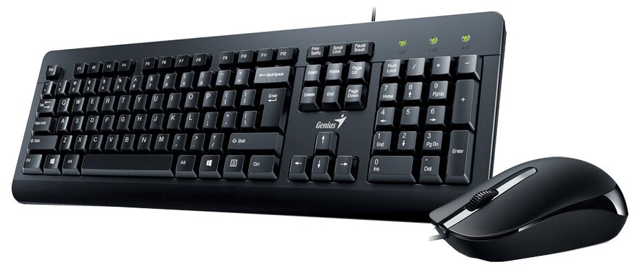 Комплект клавиатура + мышь Genius KM-160 Only Laser, Black, USB, Wired KB+Mouse Combo (KB-115 + DX-160)