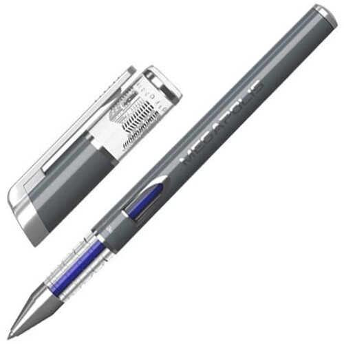 Ручка гелевая неавтоматическая ErichKrause MEGAPOLIS Gel, цвет чернил синий