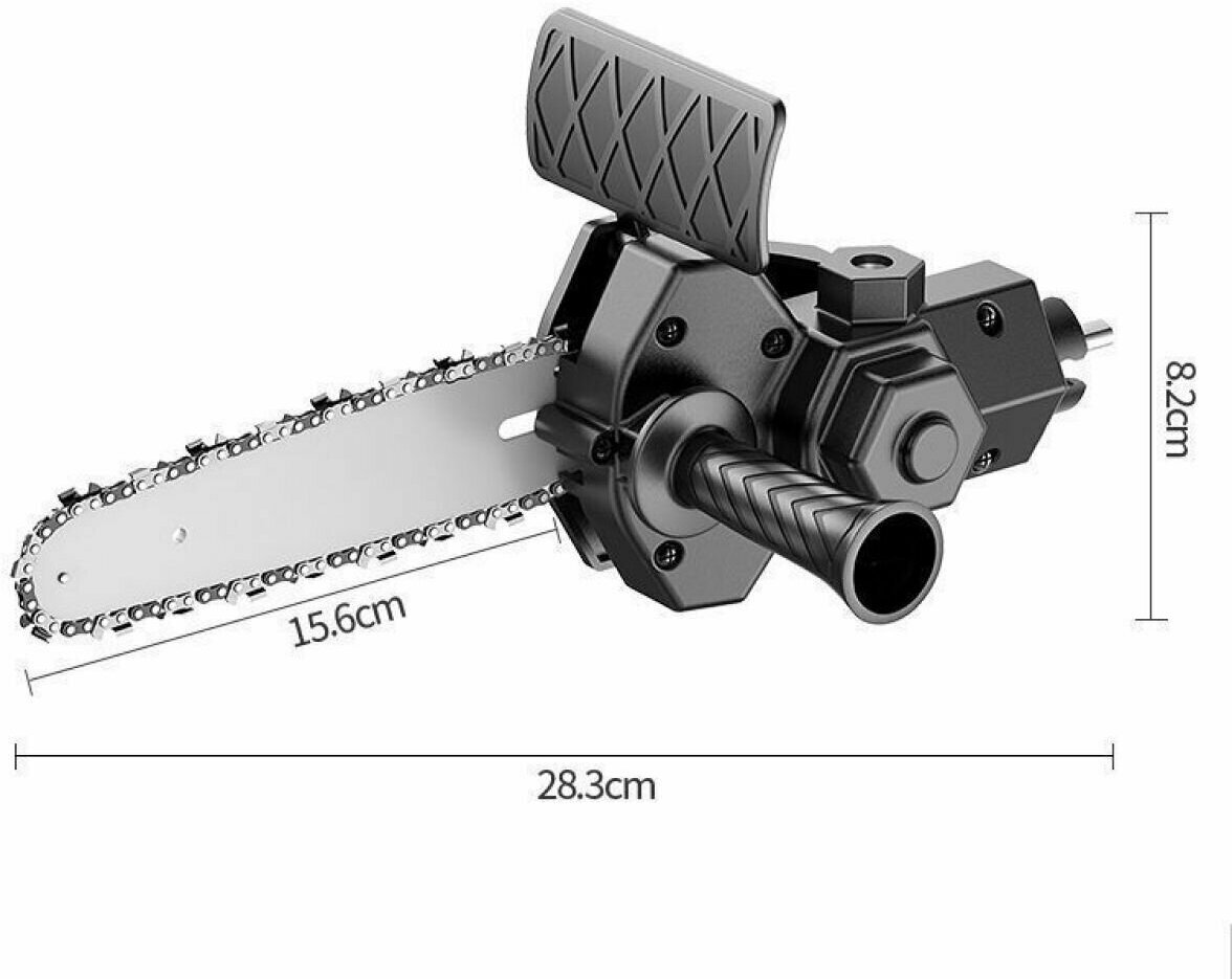 Переходник на цепную пилу, Адаптер цепной пилы для дрели и шуруповерта (полотно 6 дюймов)