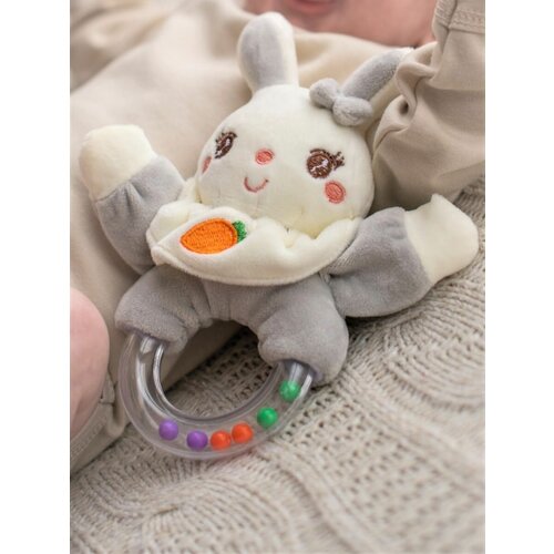 Погремушка для новорожденного Кролик с шариками детская погремушка мультяшный кролик овечка животное плюшевое кольцо колокольчик игрушка для новорожденных мягкая мобильная игрушка