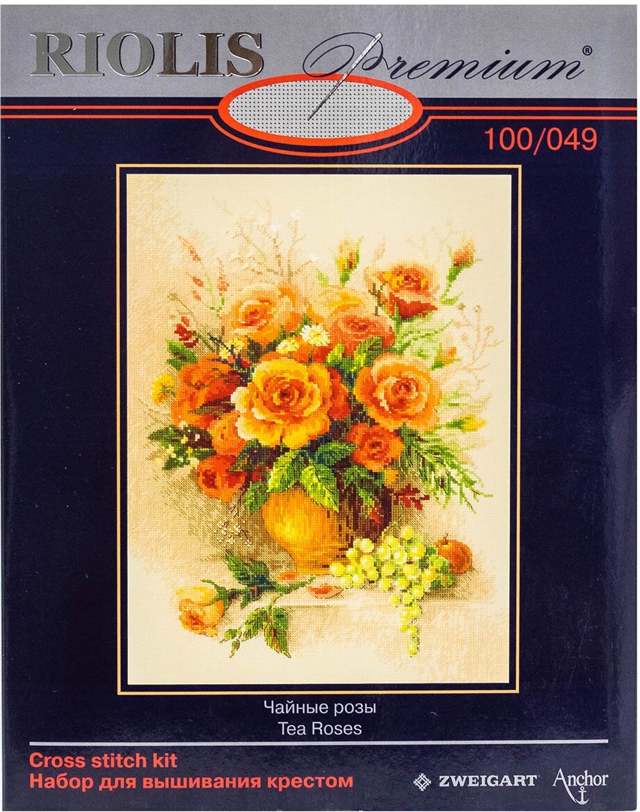 100/049 "Чайные розы" Риолис (Сотвори Сама) - фото №3