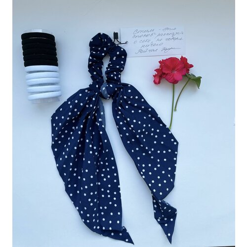 Комплект резинок для волос и резинка для волос с платком/ бант школьный