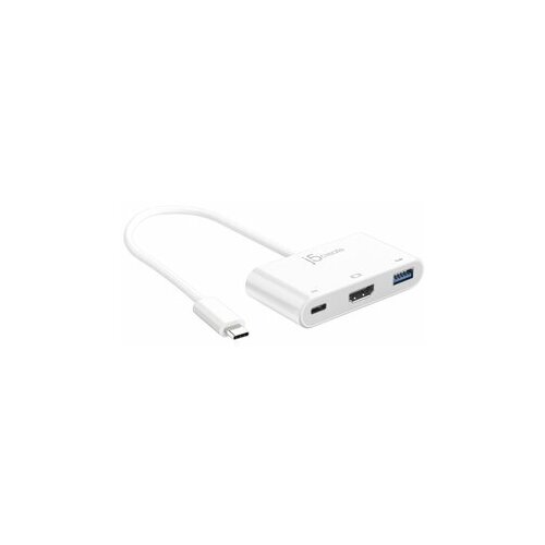 Переходник j5create USB-C на HDMI и USB Type-A 3.0/Power Deliveryj5create USB Type-C to HDMI & USB 3.0 with Power Delivery Adapter 