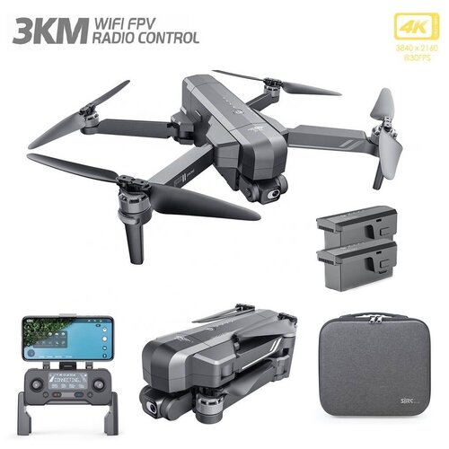 SJRC Квадрокоптер SJRC F11S 4K PRO 2-AXIS 4K EIS 5G GPS RTF (2 АКБ) - F11S 4K PRO COMBO