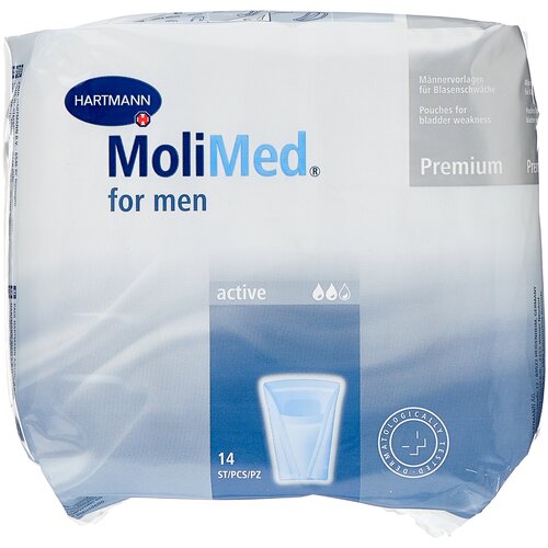 Прокладки МолиМед/MoliMed for men active мужские актив, 14 шт
