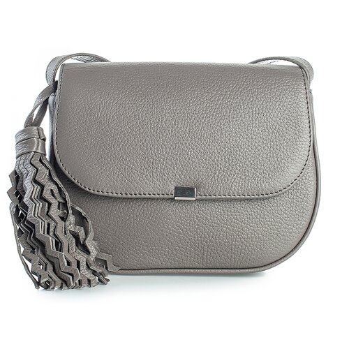 фото Сумка кроссбоди afina 418, натуральная кожа, кардамон