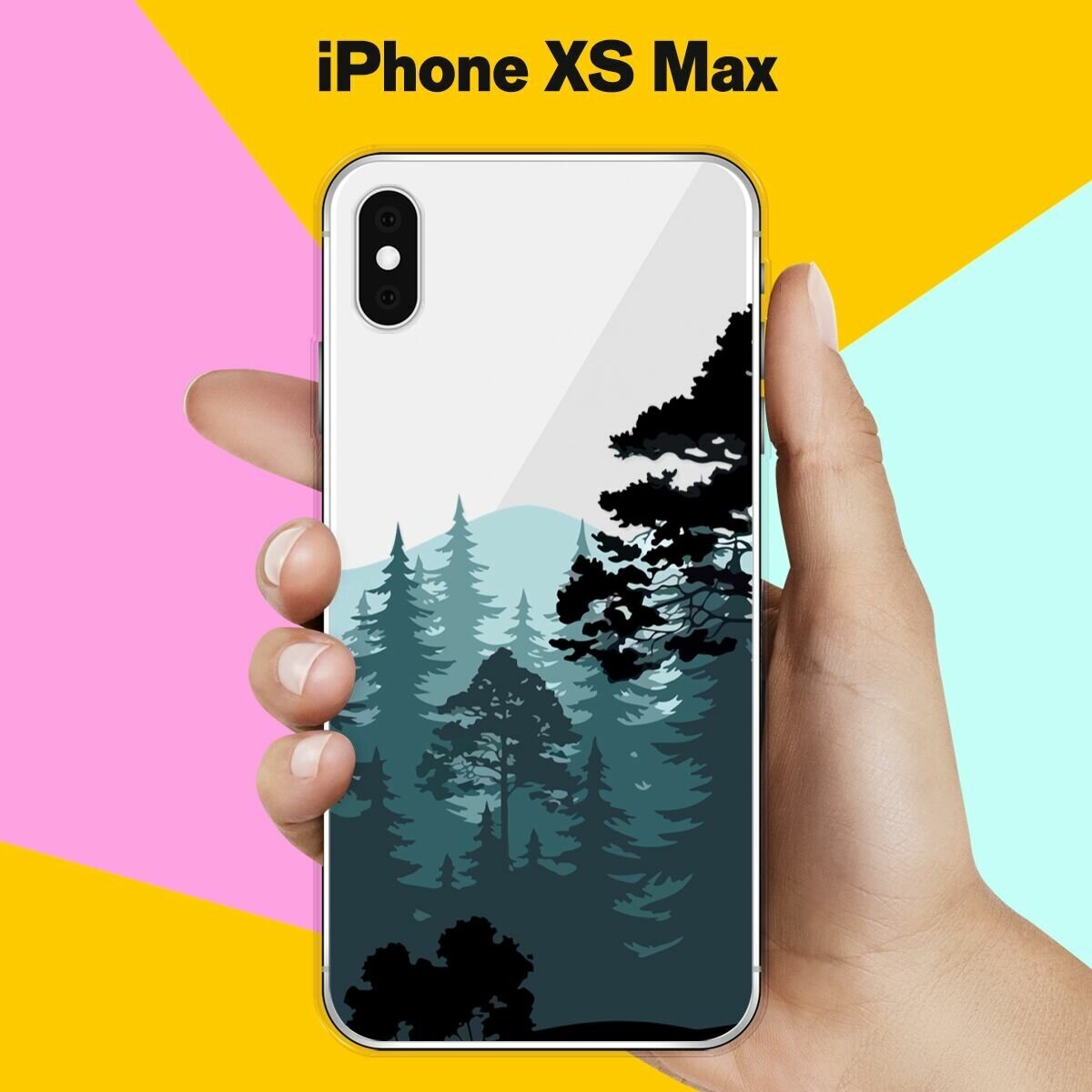 Силиконовый чехол на Apple iPhone XS Max Лес / для Эпл Айфон Икс С Макс