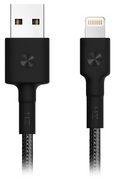 Кабель ZMI AL823 USB cable (MFi certified 30cm PP braided Lightning cable) black RU (ZMKAL823RUBK)