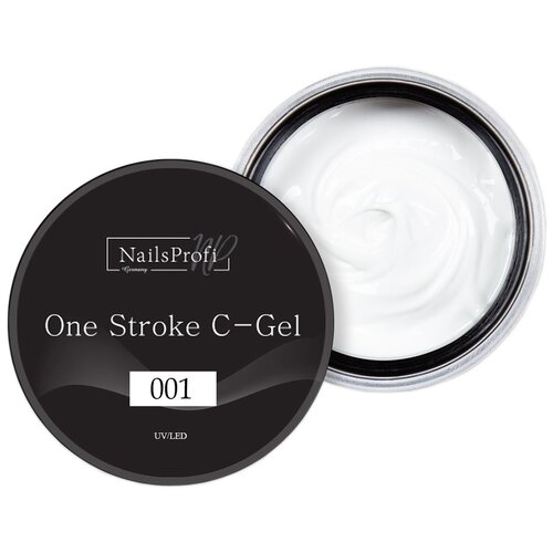 NailsProfi Высокопигментированный цветной гель One Stroke C-Gel 002