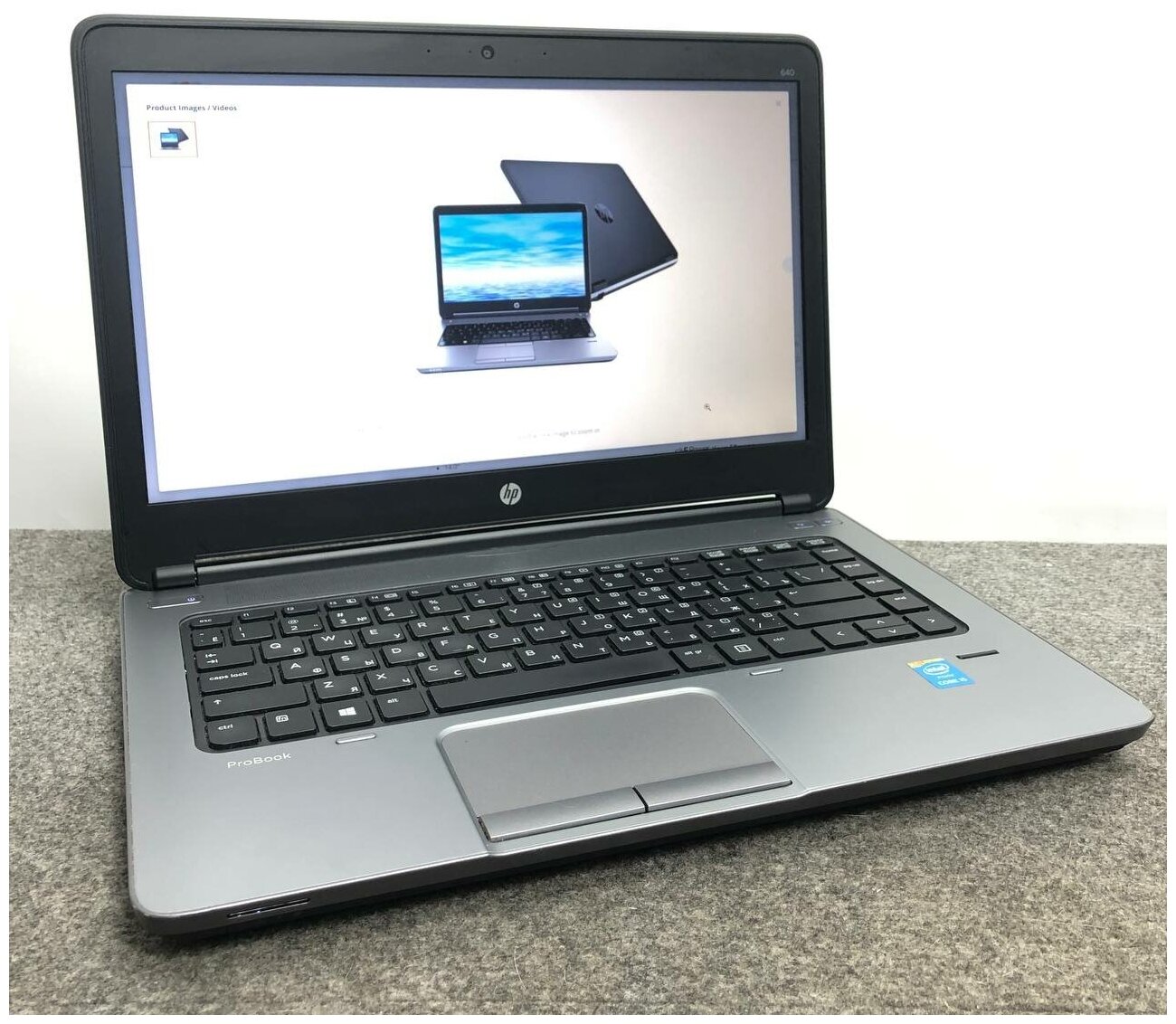 Ноутбук HP ProBook 640 G1 Без камеры и DVD (1366x768, Intel Core i5 4210M 2.6 ГГц, RAM 8 ГБ, SSD 120 ГБ)