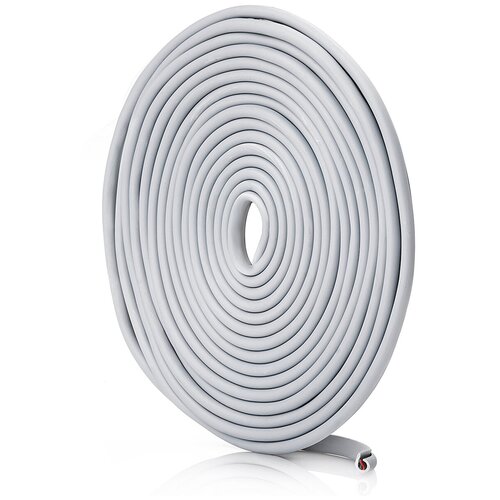 Молдинг для защиты кромки дверей авто самоклеящийся серый 5 м