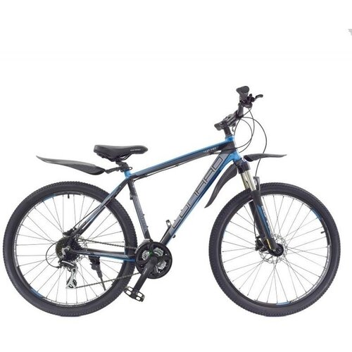 гидравлические тормоза на велосипед дисковые shimano mt501 bl левый br mt500 передний Велосипед 27,5 CONRAD MESSEL 4.0 HD MATT BLACK/BLUE