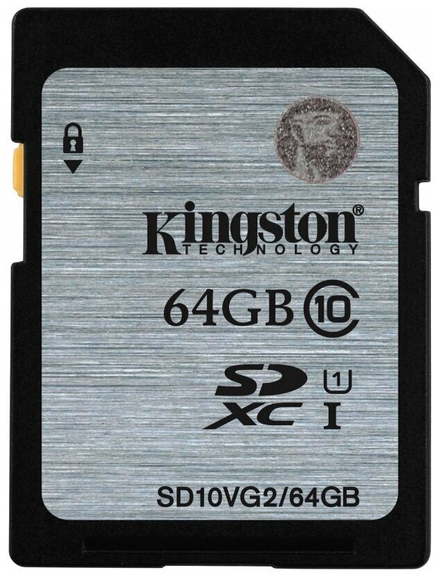 Карта памяти Kingston SDXC Memory Card 64Gb UHS-I