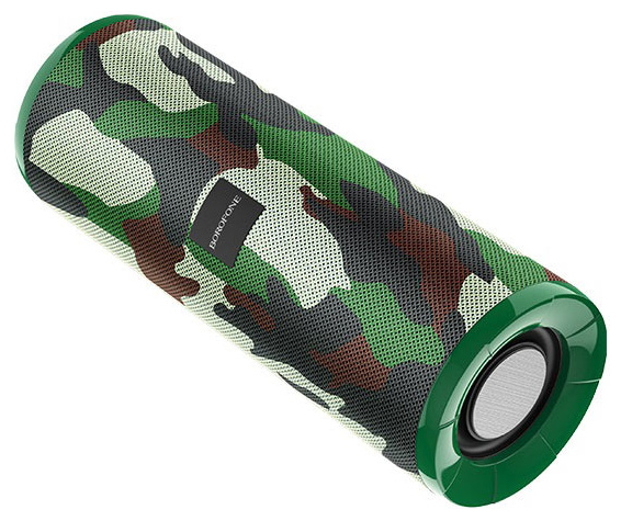 Портативная акустика Borofone BR1, 10 Вт, Camouflage Green