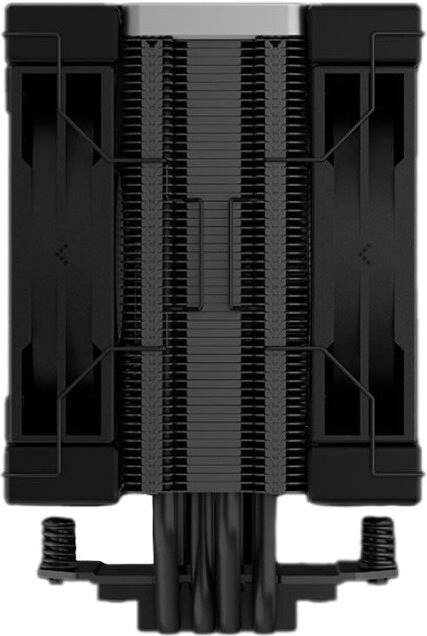 Кулер для процессора DEEPCOOL AK400 ZERO DARK PLUS LGA1700/1200/115X/AM5/AM4 (12шт/кор, TDP 260W, PWM, DUAL Fan 120mm, 4 тепл. Трубки, черный) RET (AK400 ZERO DARK PLUS) - фото №4