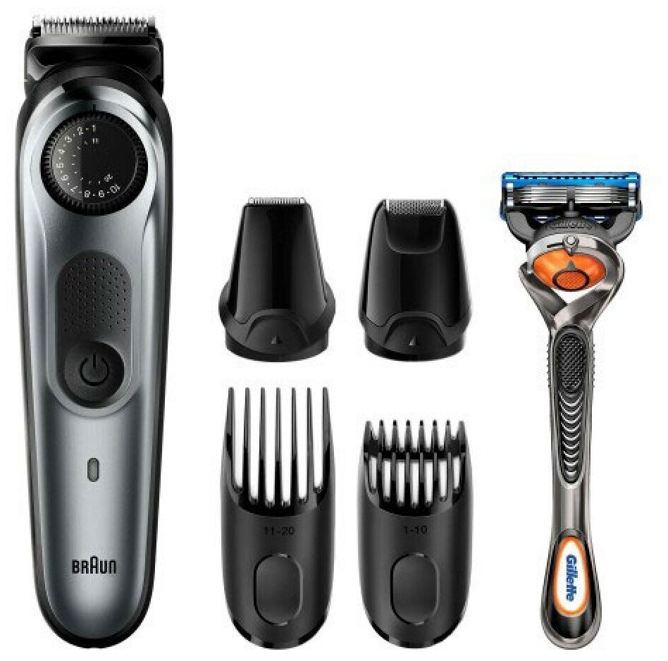 Триммер BRAUN BT7240 + бритва Gillette