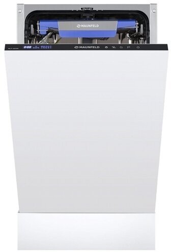 Встраиваемая посудомоечная машина 45см MAUNFELD MLP-08IMR белый (10 компл, 3 корз, луч)